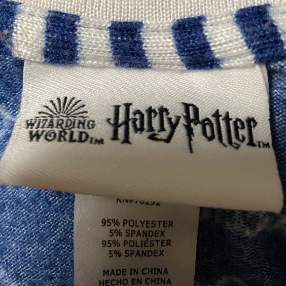 Harry Potter long sleeve blue tunic w/wizarding world design, size M - Picture 9 of 13